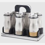 ست ادویه 7 پارچه پایه استیل یونیک کد 2047 (خارجی درجه1) - Image 3