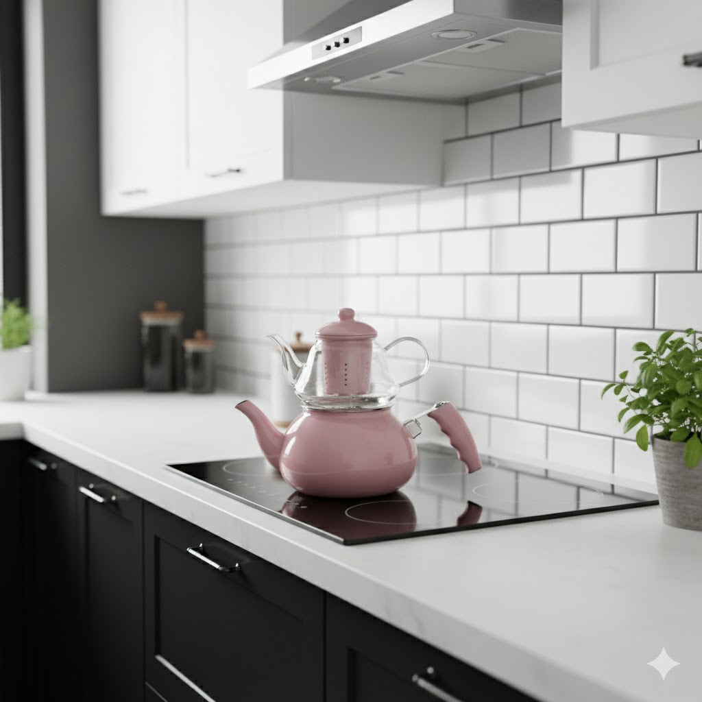 22 کتری لعابی و قوری پیرکس یونیک کد 7545 (خارجی درجه 1 ) - Image 1