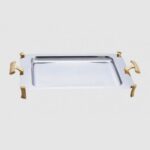 سینی استیل پایه طلایی یونیک کد 3834 (خارجی درجه 1) - Image 4