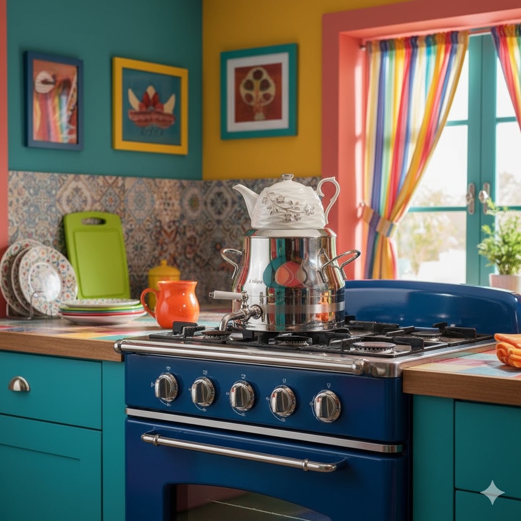 6 کتری و قوری 5 لیتر یونیک کد 7518 (خارجی درجه 1 ) - Image 2