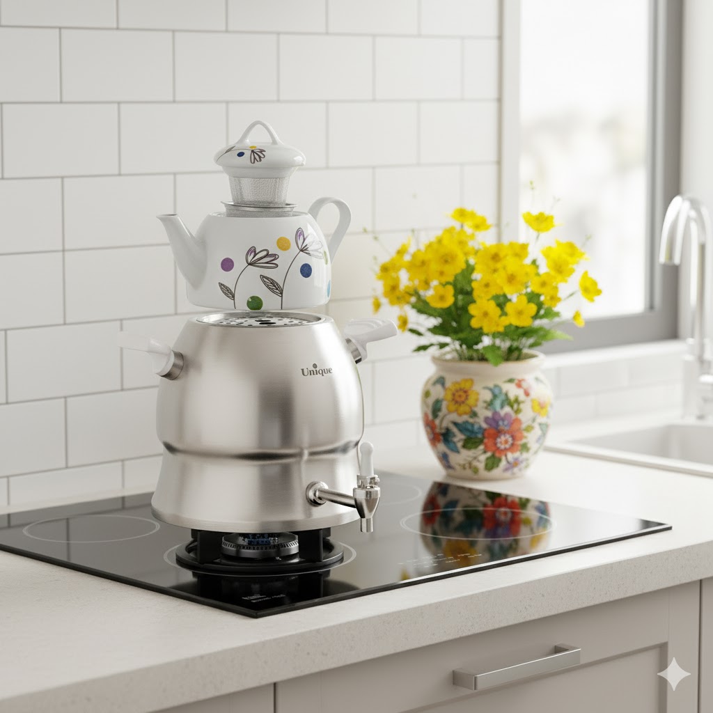 67 قوری و کتری 6 لیتر یونیک کد 7568 (خارجی درجه 1 ) - Image 1