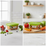 ظرف غذا فریزری مربعی 1.2 لیتر یونیک کد 2845 - Image 2