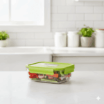 ظرف غذا فریزری مربعی 0.6 لیتر یونیک کد 2843