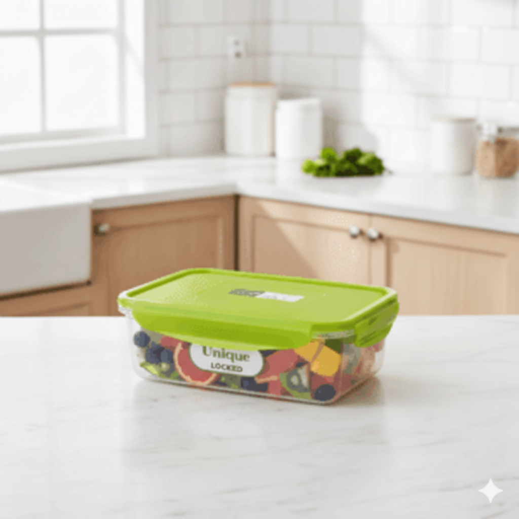 Gemini_Generated_Image_lc5acwlc5acwlc5a (1) ظرف غذا فریزری مربعی 1.65 لیتر یونیک کد 2853 - Image 1