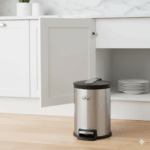 سطل زباله استیل 3 لیتری آرام بند یونیک کد 4360 - Image 3