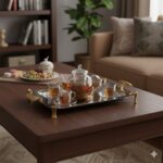 سینی استیل پایه طلایی یونیک کد 3834 (خارجی درجه 1) - Image 5