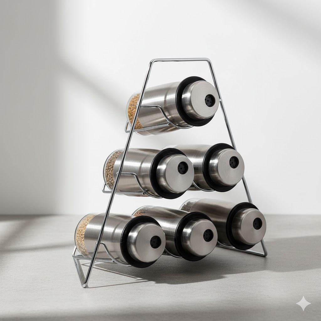 unnamed (12) ست ادویه 7 پارچه مثلثی یونیک کد 2046 (خارجی درجه1) - Image 2