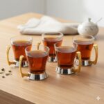 یونیک ست چایخوری پایه طلایی خارجی کد 3862