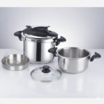 زودپز دو قلو 4 و 6 لیتر استیل یونیک کد 8621