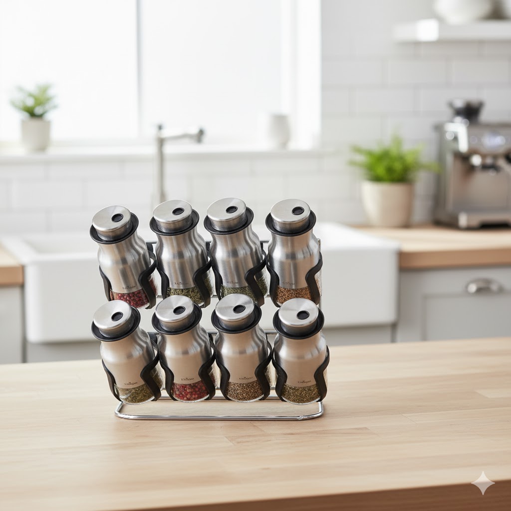 unnamed ست ادویه دو طبقه 9 پارچه یونیک کد 2017 (خارجی درجه1) - Image 1