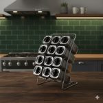 ست ادویه 13 پارچه مربعی ایستاده یونیک کد 1491 (خارجی درجه1) - Image 2