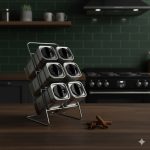 ست ادویه 7 پارچه مربعی ایستاده یونیک کد 1489 (خارجی درجه1) - Image 2