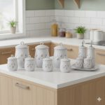 سرویس پاسماوری 12 پارچه چینی یونیک کد 1586 (خارجی بن چاینا)