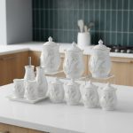 سرویس پاسماوری 12 پارچه چینی یونیک کد 1580 (خارجی بن چاینا)