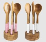 ست کفگیر و ملاقه بامبو یونیک کد 3346 - Image 5