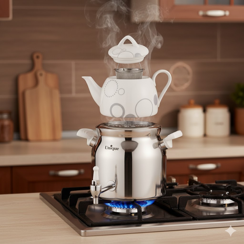 99 ست کتری و قوری 5 لیتری یونیک کد 7644 (خارجی درجه 1 ) - Image 1