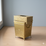 ست جای دستمال کاغذی و سطل آنتیک یونیک کد 1311