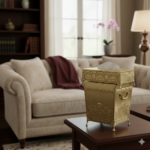 ست جای دستمال کاغذی و سطل آنتیک یونیک کد 1311 - Image 2