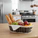 ست سبد نان 3 تایی طرح حصیری یونیک کد 3987A - Image 2