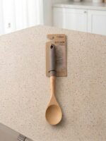 ست ۴ پارچه کفگیر و ملاقه چوبی-سیلیکونی یونیک UN-3359 - تصویر 4