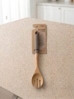 ست ۴ پارچه کفگیر و ملاقه چوبی-سیلیکونی یونیک UN-3359 - تصویر 5