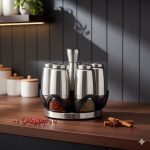 ست ادویه گردان استیل یونیک کد 1421 (خارجی درجه1) - Image 2