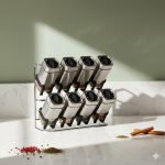 ست ادویه دو طبقه 9 پارچه مربعی یونیک کد 1479 (خارجی درجه1)