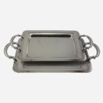 سینی کروم دو تکه یونیک کد1607 - Image 5