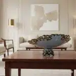 میوه خوری پایه دار سرامیک طلایی یونیک کد 1659