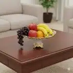 میوه خوری پایه دار سرامیک طلایی یونیک کد 1659 - Image 2