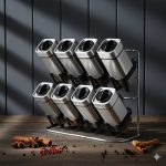 ست ادویه دو طبقه 9 پارچه مربعی یونیک کد 1479 (خارجی درجه1) - Image 2