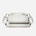 سینی استیل دو تکه نگین دار یونیک کد 3827 (خارجی درجه 1) - Image 4