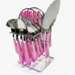 سرویس قاشق و چنگال 33 پارچه دسته قلبی یونیک کد 5840 - Image 4