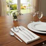 سرویس کیفی 129 پارچه قاشق و چنگال استیل ضخامت 4.5 میل یونیک کد 5966 (درجه 1 خارجی) - Image 2