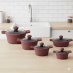 سرویس قابلمه 10 پارچه سرامیکی یونیک کد 8825 (خارجی درجه عالی)