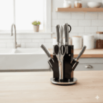 سرویس کارد و ساطور 8 پارچه گردان یونیک کد 5544 (خارجی درجه یک)