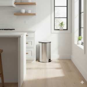 سطل زباله پدال بین استیل آکا الکتریک 25لیتر 1 Gemini Generated Image 3q4a4z3q4a4z3q4a