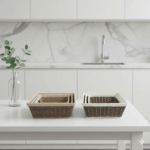 ست سبد نان 3 تایی طرح حصیری یونیک کد 3994