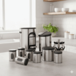 سرویس آشپزخانه 16 پارچه استیل یونیک کد 5600