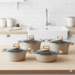 سرویس قابلمه 13 پارچه سرامیکی یونیک کد 8791 (خارجی درجه عالی) - Image 2