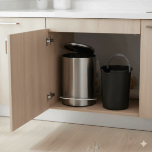 سطل زباله پدال بین استیل آکا الکتریک 3لیتر 1 Gemini Generated Image a7vuw3a7vuw3a7vu