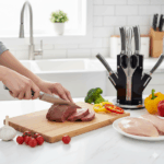 سرویس کارد و ساطور 8 پارچه گردان یونیک کد 5544 (خارجی درجه یک) - Image 2