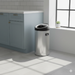 سطل زباله استیل شوت بین آکاالکتریک 45لیتر