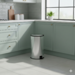 سطل زباله پدال بین استیل آکا الکتریک 5لیتر