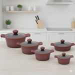 سرویس قابلمه 10 پارچه سرامیکی یونیک کد 8825 (خارجی درجه عالی) - Image 2