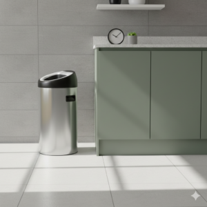 سطل زباله استیل شوت بین آکاالکتریک 40لیتر 1 Gemini Generated Image lptwn5lptwn5lptw