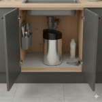 سطل زباله استیل اسلاید بین آکا الکتریک 40لیتر - Image 2