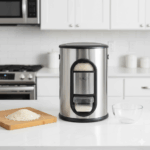 سطل برنج 10 کیلویی استیل خارجی یونیک کد 4240