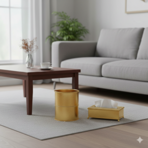 ست سطل و جا دستمالی طلایی یونیک کد 4244 1 Gemini Generated Image sm9latsm9latsm9l 1