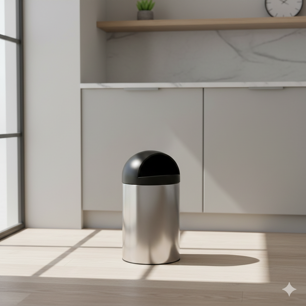 Gemini_Generated_Image_spx3n6spx3n6spx3 سطل زباله استیل کاپ بین آکا الکتریک 40لیتر - Image 1